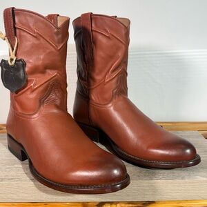 Cuero Men’s The Austin Handcrafted Cowboy Boots Size 10 EE Brown